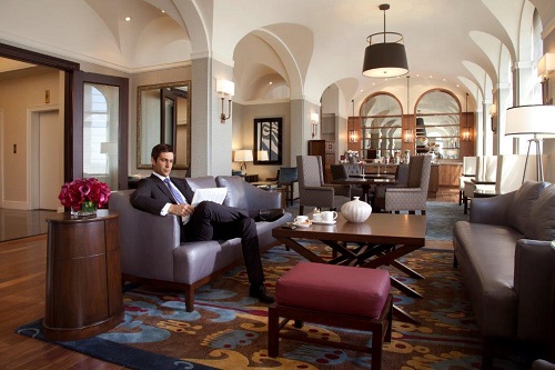 Fairmont Palliser gold lounge